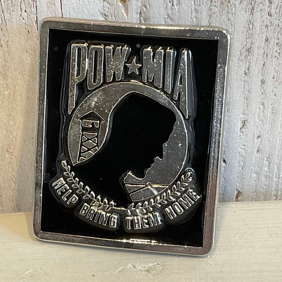 POW MIA Belt Buckle Help Bring Them Home Military - Picture 2 of 6